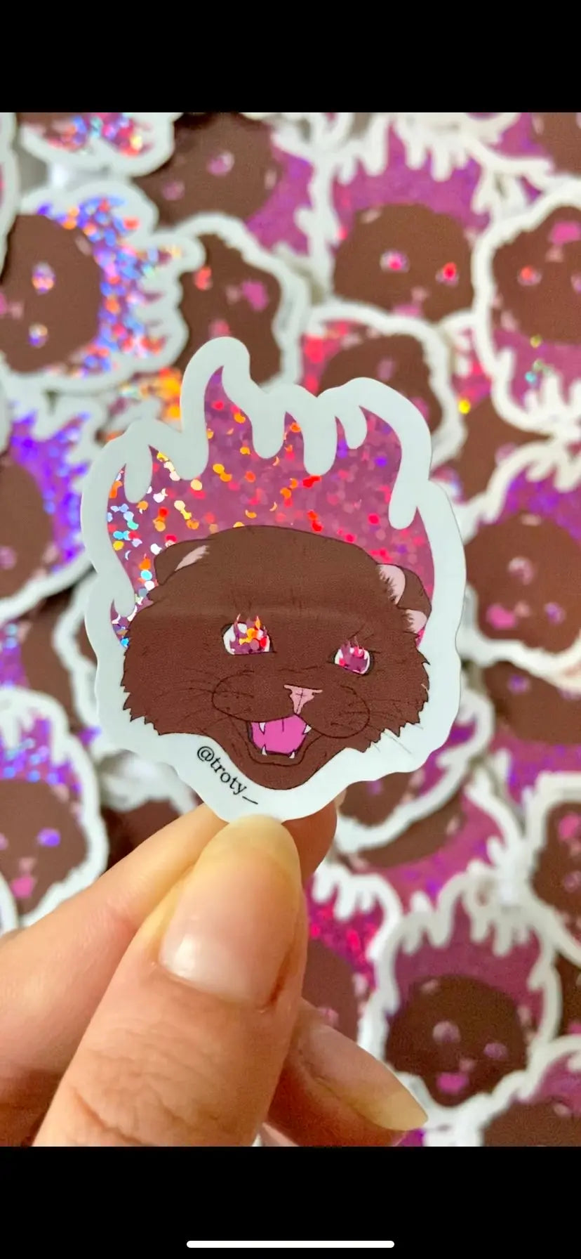 Pussies On Fire - Lot de Stickers Ma boutique