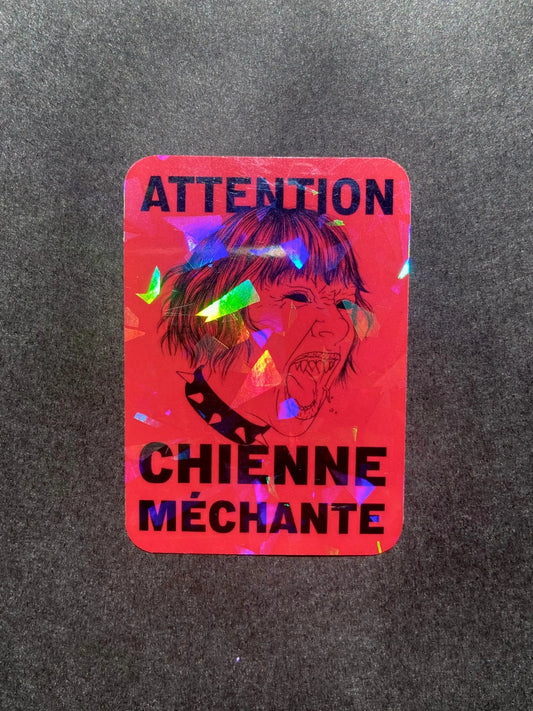 Chienne Méchante - Sticker Ma boutique