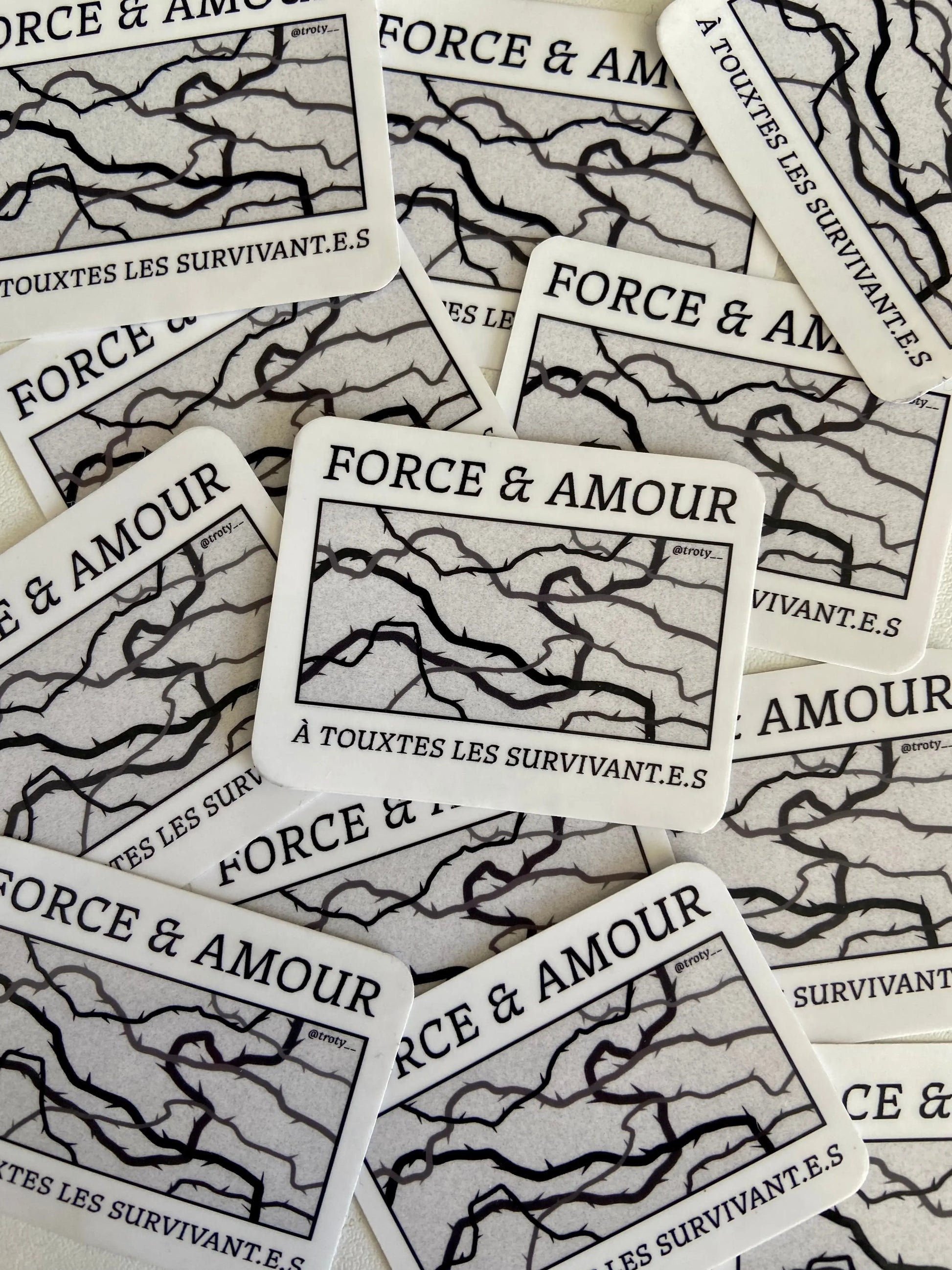 Force & Amour - Sticker Ma boutique