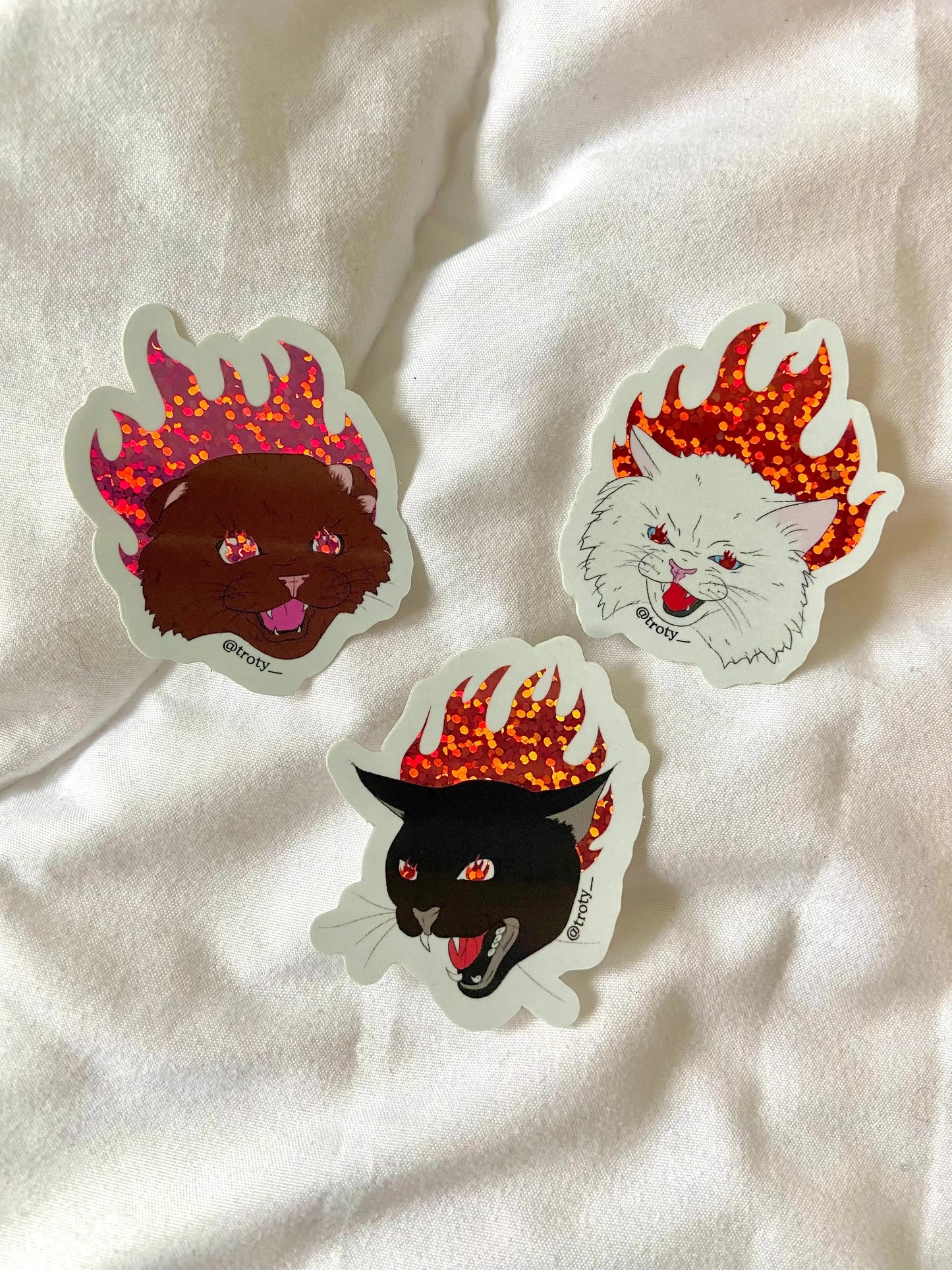 Pussies On Fire - Lot de Stickers Ma boutique