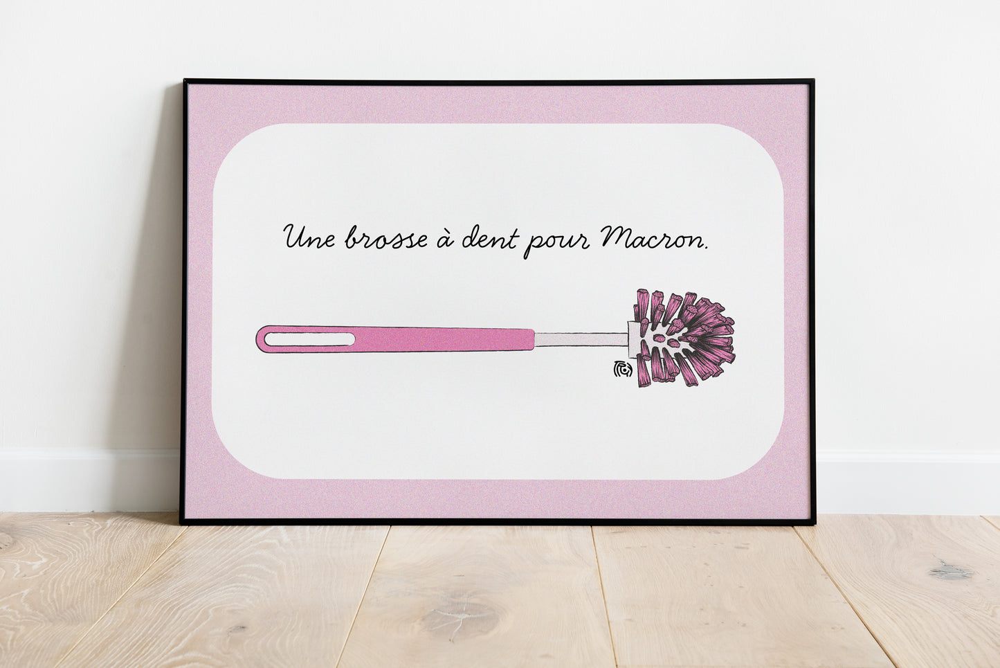Une brosse à dent pour Macron