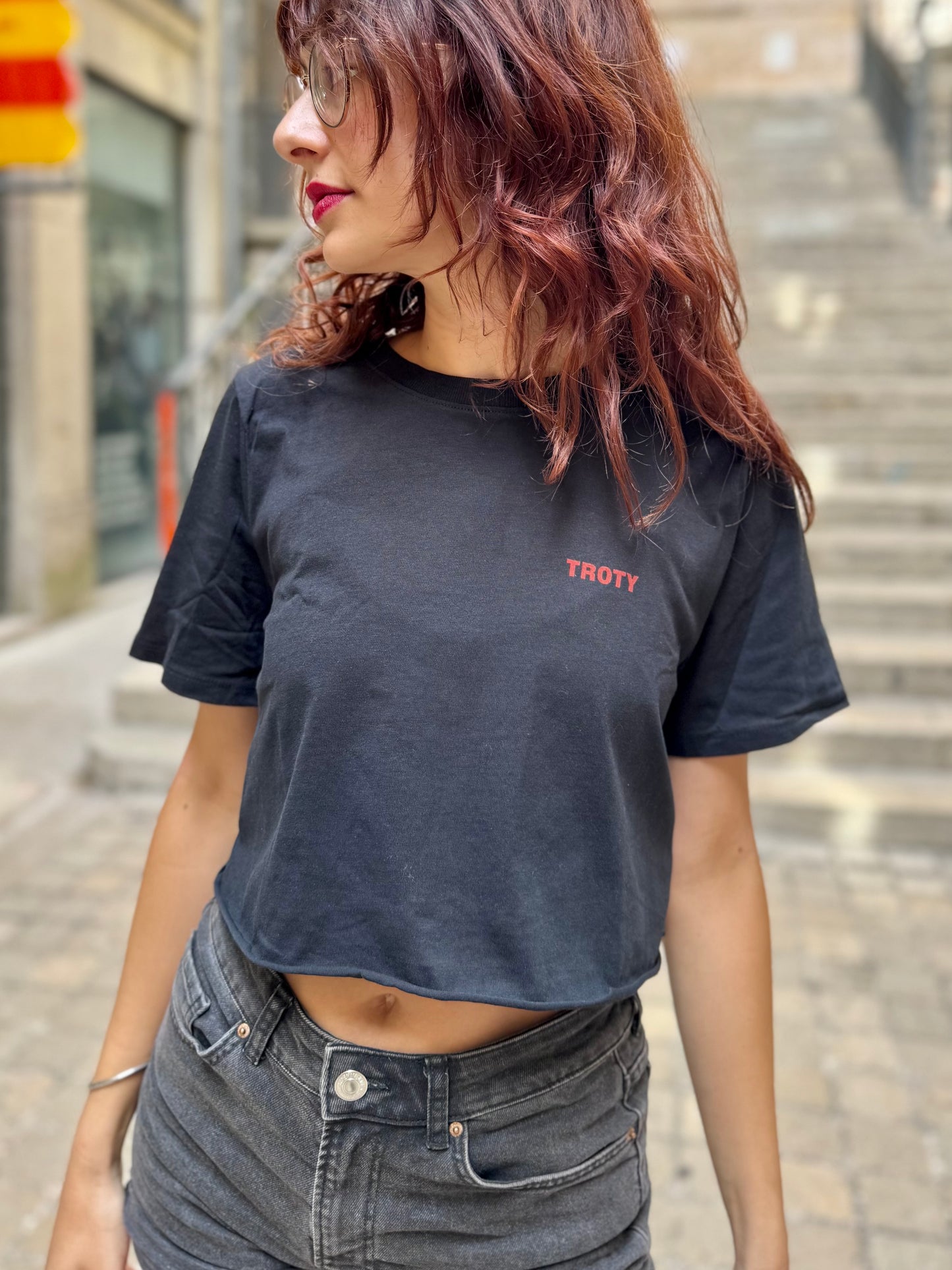 T-shirt crop - Chienne Méchante